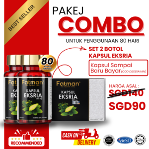 2 Botol Eksria (160Kapsul)