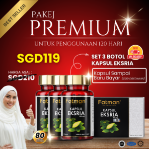3 Botol Eksria (240Kapsul)